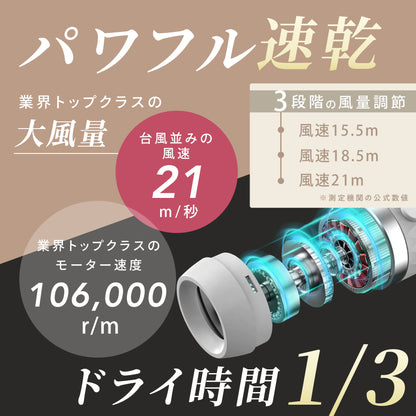 Lumoa高濃度イオンペットドライヤー 【PSE認証】